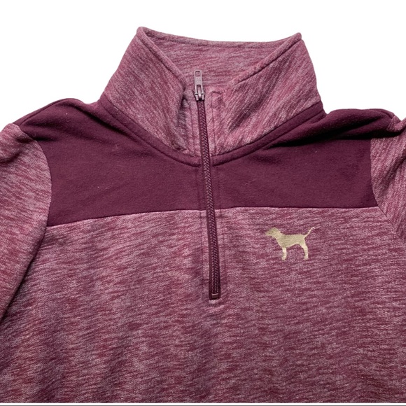 Victoria Secret Pink Maroon Pullover Size Small - Picture 6 of 16